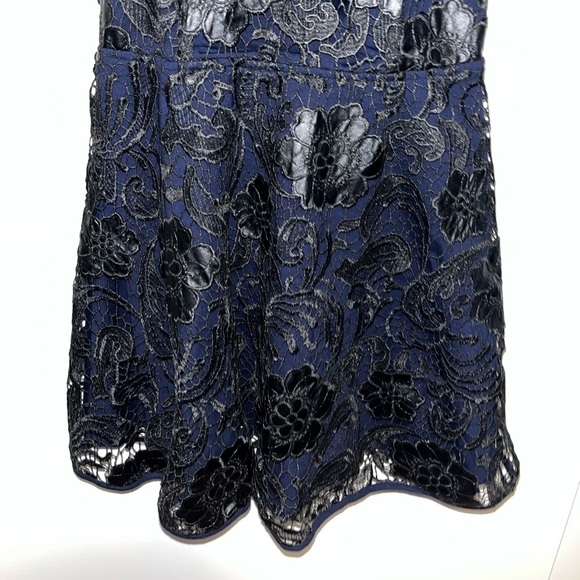 Lovers + Friends Amore Fit & Flare Lace Leather Dress - Picture 4 of 9